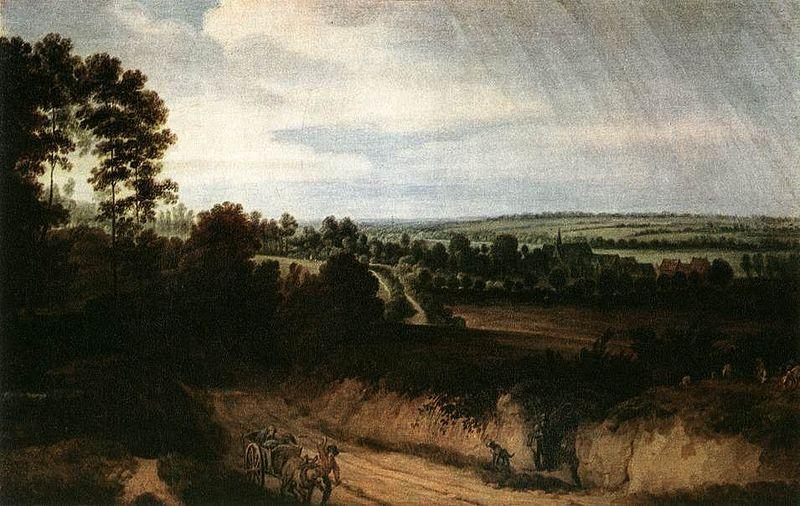 Lodewijk de Vadder Landscape before the Rain Germany oil painting art